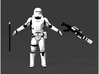 SW Flame Trooper, Rifle & Backpack by Jace1969
