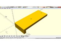 Customizable Cabinet Pull Template (Imperial) by kingmokex86