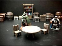 Delving Decor: Tavern Table (28mm/Heroic scale) by dutchmogul