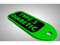 Type 1 Diabetic key fob by bobmoffat