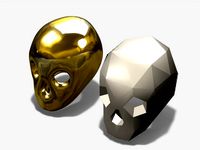 Low Poly Skull by uberepic53