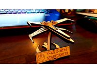Small X-Wing Fighter with Stand Lasercut by JoeSnuffie