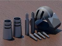Tusken Raider Mask Parts  by alexgeiger