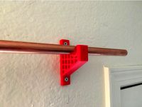 Curtian Rod Holder for 1/2 Copper Pipe by garrett1921
