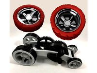 Wheels for Dual Mode Spring Motor Rolling Chassis by HauntFreaks