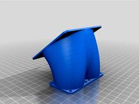 Dual to single fan adapter 2x 40mm to 1x 80mm by nakeib