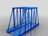 H0 scale model railroad modular bridge by mpfboero