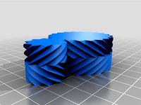 21 Line Herringbone Gear OpenSCAD Code by plushvoxel