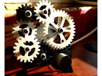 Geared Desk Clock by kobaj