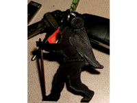 Sasquatch backpacker silhouette key chain by B_Jiggy