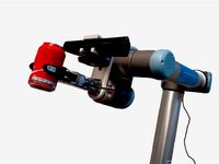 Camera Mount Kinect UR robot by jurjen32