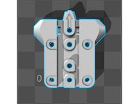 Kossel/Delta linear guide Carriage by kirill91