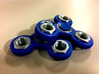 Knurled Tri-Spinner Fidget Widget / Triple Bearing Spinner by swholmstead