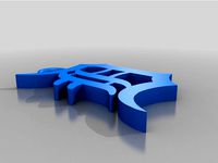 English D Keychain (Detroit Tigers) by jlucca99