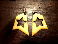Star Hole Earrings by jchun444