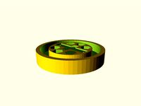 Колесо для сервопривода SG90. Wheel for servo SG90. by metalex89