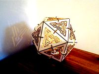Icosahedron lamp by NAJMEDDIN