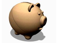 Piggybank  (3D Printable) by eflite