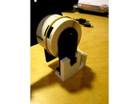 Roll holder for Brother QL-500 label printer by bibomator