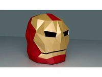 Low Poly Ironman Helmet by Nextin3D