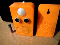 Pancake IoT project box 1 - ESP 8266 / Arduino 2560, OrangePi, RaspberyPi, ultrasonic sensor, pasive infrared, lipo or AAs 2 upto 6 batteries by truhlik_fredy