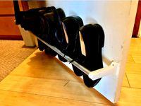 1/2" EMT pipe closet door shoe rack brackets by fiveangle