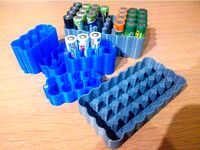 Yet another AA/AAA battery case 1x4 2x4 3x4 4x4 2x3 2x2 6x8 8x4 10x4 12x4 - Mk2 - Mk6 parametric by truhlik_fredy