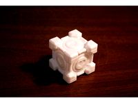 Portal Weighted Companion Cube by RamblesofOrange
