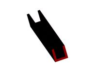 Wire guide for 20 X 20 Extruded Aluminum by kd6hq