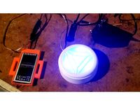 Mk IV Arc Reactor Light up using Samsung Galaxy 5 battery by Diedtrying