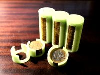 Parametric coin tubes + cap by axelf
