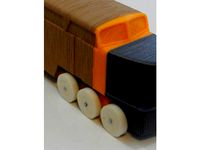 3D Printed Wheel + Axle, Parametric by dablackwood