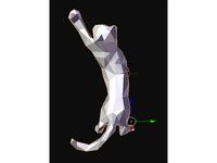 Reaching Cat 461 Faces by Gdal3Dpaper