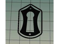 Escutcheon retro keyhole plate  by Nys1