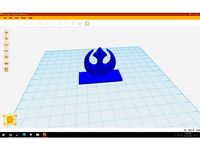 StarWars Republic/Rebel Emblem Desk Ornament/Paperweight by technologyfreak