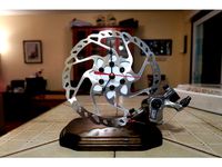 Bicycle rotor clock 2 by Fuzzhead45