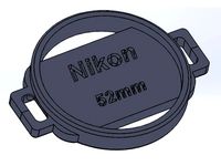 52mm Lens Cap Holder w/ Closed Ends by Riley_Hosman