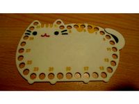 Pusheen cross stitch thread organizer by andrey_mikhaylov