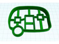 Vintage Camper Cookie Cutter by ThePerfesser