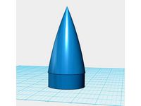 Rocket Nosecone for 50/52mm tube by SkyJumper