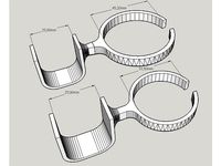 Panasonic ER-GB80 Trimmer Holder (45mm diameter) by federico9292