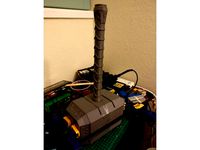 Life Size Thor's Hammer (Mjolnir) - Hollow handle for pipe by coldfire3000