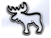 Moose cookie cutter by 2354082
