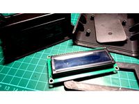 Faceplate for a 16x2 display on a KEMO G010 enclosure by MrMarklar