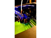 Solidoodle Bowden Extruder Mount for e3d v6 with servo probe by airfield20