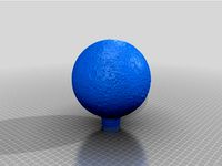 Moon with a threaded end for a lamp by Tectrixinfo