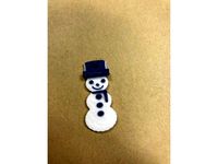 Mini Snowman Christmas Tree Ornament by margiemakerspot