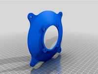 PSU low profile fan adapter (60mm to 120mm) by willefg