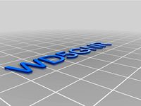 Multiextrusion Callsign Plate by wd5gnr