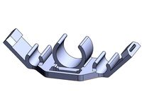 QAV-X rear LED bracket for WS2812 LEDs on flex + Beeper by Emanuel_Stassar